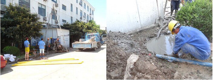 直川科技開挖60米基坑孔用于測斜儀測試 