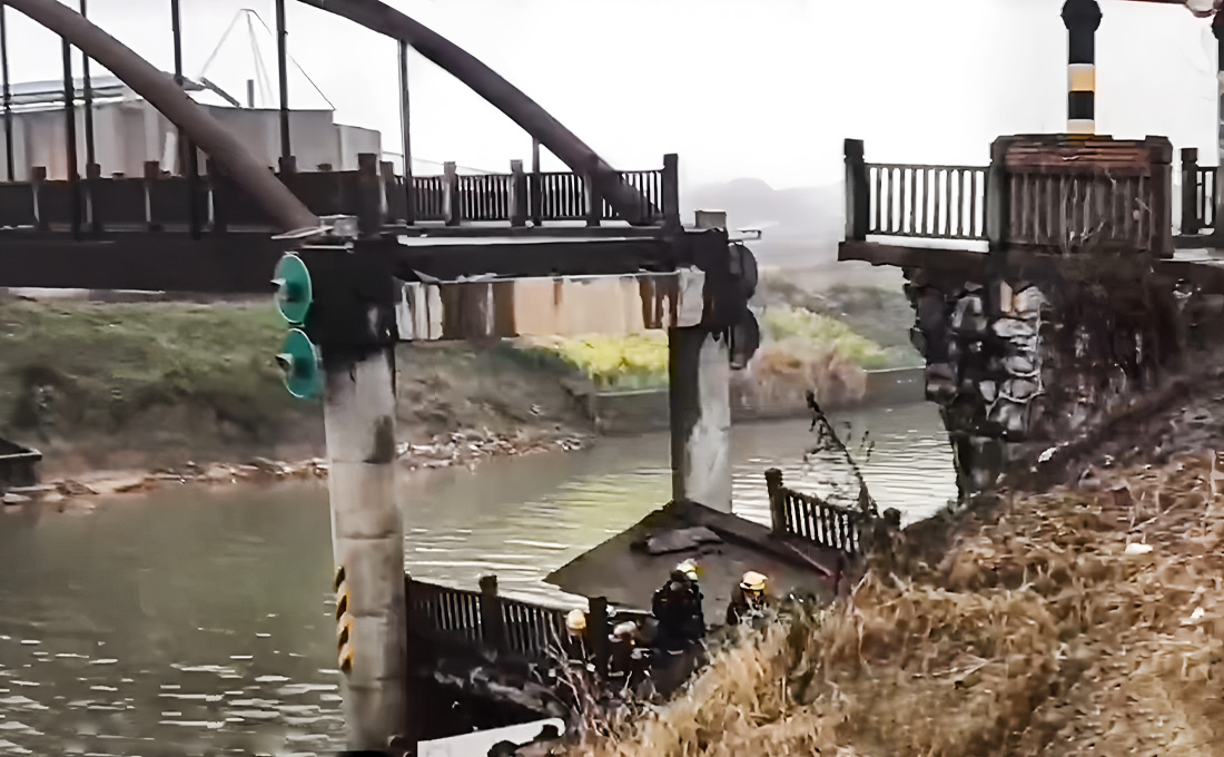 江蘇丹陽危橋垮塌事故，用LORA無線傾角傳感... 